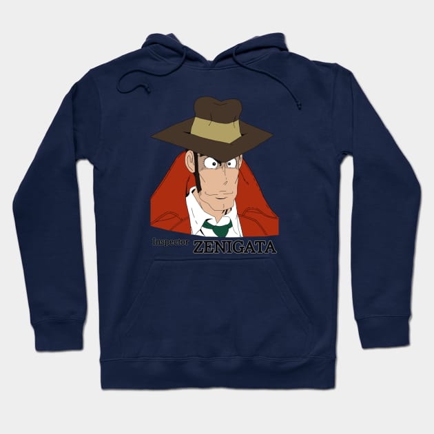 Inspector Zenigata Hoodie by Beck’s Randoms